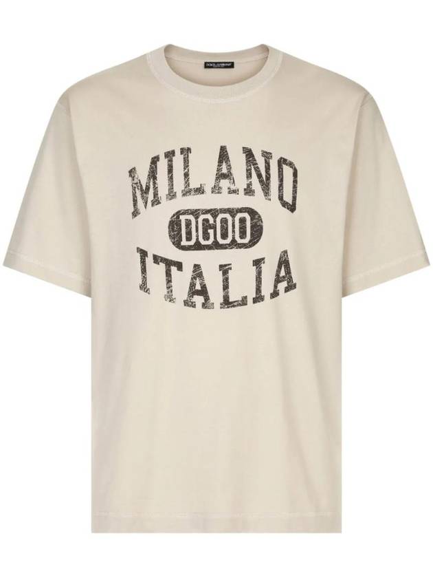 DG logo print cotton T shirt G8PN9TG7NPV - DOLCE&GABBANA - BALAAN 1