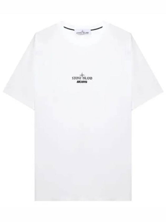 Archive Project Print T Shirt Short Sleeve Men s Tee - STONE ISLAND - BALAAN 1