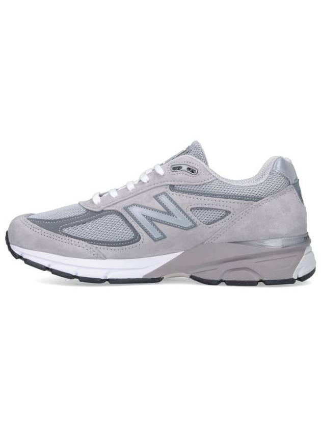 990v4 Core Low Top Sneakers Silver Grey - NEW BALANCE - BALAAN 4