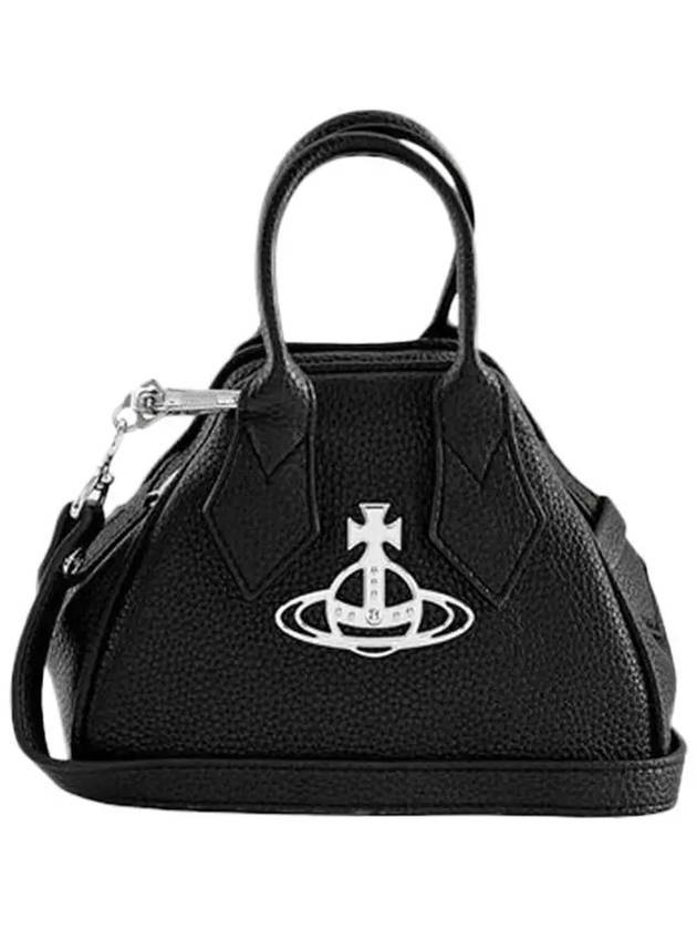 Logo Mini Yasmin Tote Bag Black - VIVIENNE WESTWOOD - BALAAN 1