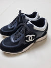 CC Logo Tennis Sneakers Black B39066 - CHANEL - BALAAN 5