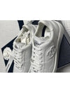 CC Logo Calfskin Low Top Sneakers White - CHANEL - BALAAN 4