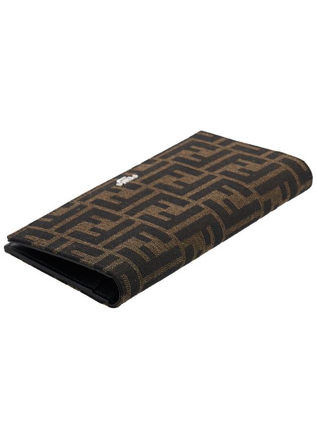 FF Fabric Long Wallet Brown - FENDI - BALAAN 5