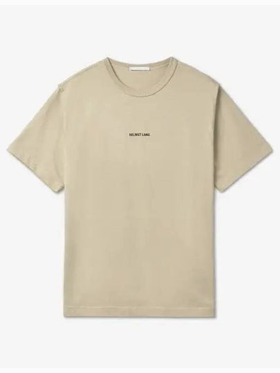 Inside Out Logo Short Sleeve T-Shirt Beige - HELMUT LANG - BALAAN 2