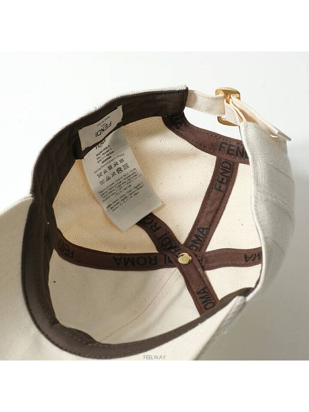 Pequin Canvas Ball Cap Beige - FENDI - BALAAN 6