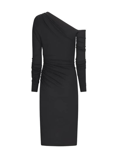 DRAPED JERSEY MIDI DRESS - DOLCE&GABBANA - BALAAN 2