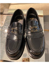 Margaret Triomphe Frame Calfskin Loafers Black - CELINE - BALAAN 4