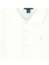 Kids Pony Embroidered Collar T Shirt White 573242 005 - POLO RALPH LAUREN - BALAAN 4