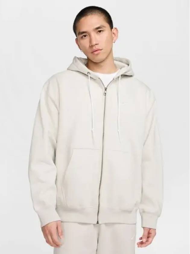 Men Solo Swoosh Full Zip Hoodie 072 - NIKE - BALAAN 1