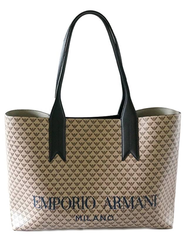 patterned logo tote bag - EMPORIO ARMANI - BALAAN 1