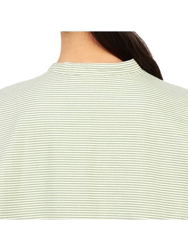 Women Puff Sleeve Cotton Blouse Light Green - VANESSA BRUNO - BALAAN 8