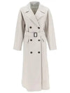 Atrench Water Repellent Trench Coat Ecru - MAX MARA - BALAAN 2