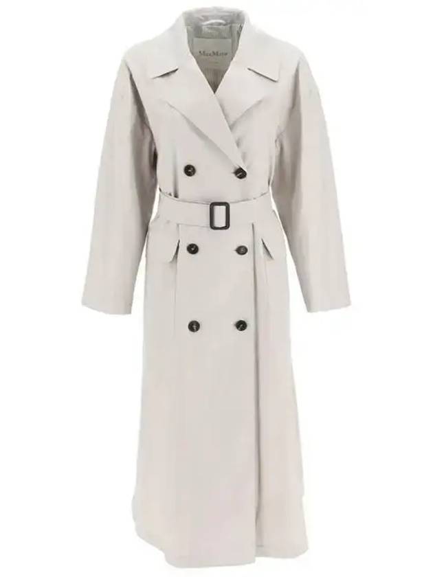 Atrench Water Repellent Trench Coat Ecru - MAX MARA - BALAAN 2