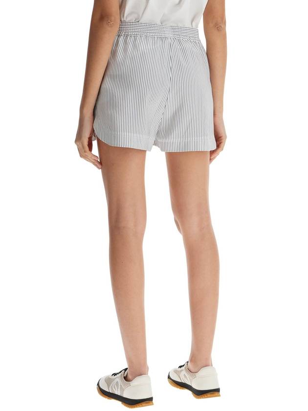 "striped silk shorts in a - STELLA MCCARTNEY - BALAAN 3