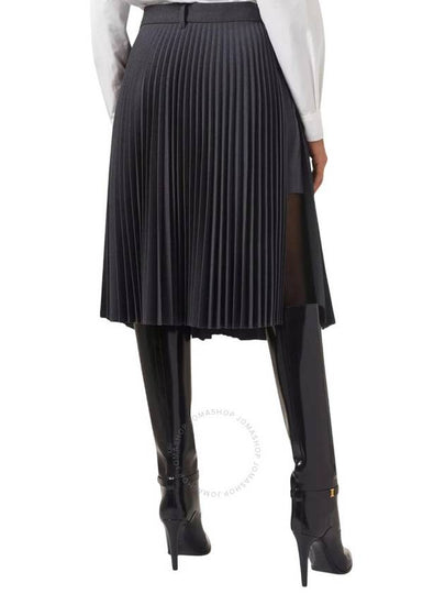 Burberry Black Yuliya Pleated Skirt, Brand Size 2 (US Size 0) - BURBERRY - BALAAN 2