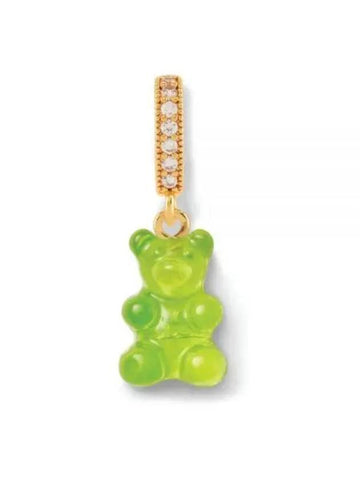 NOSTALGIA BEAR PAVE CONNECTOR LIME Nostalgia bear pendant - CRYSTAL HAZE - BALAAN 1