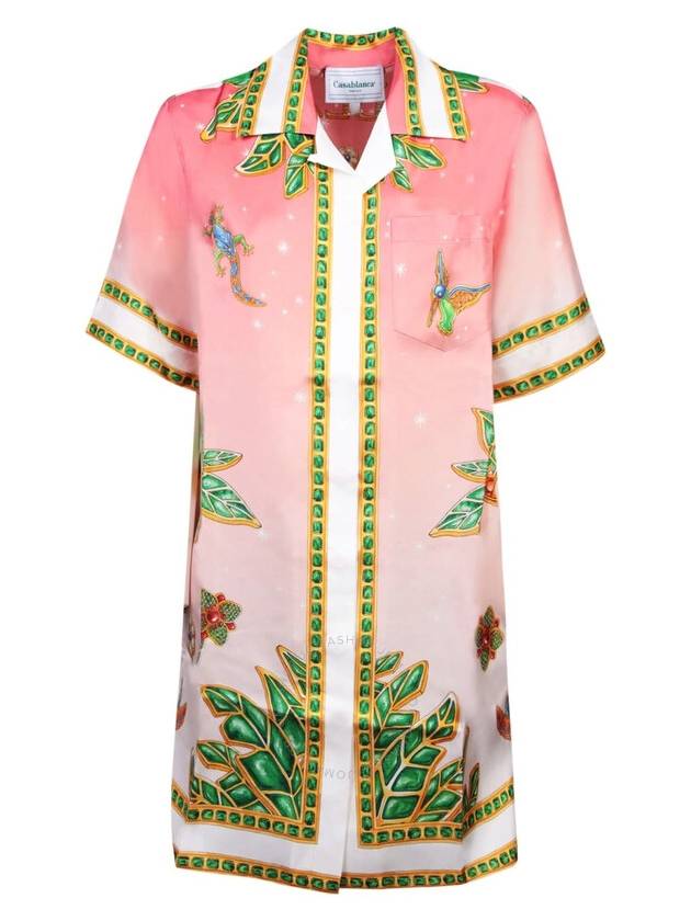 midi dress WS24DR03803 JOYAUX D AFRIQUE PINK - CASABLANCA - BALAAN 2