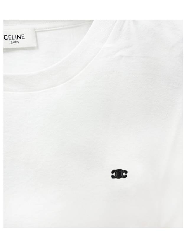 Triomphe Loose Logo Short Sleeve T-Shirt White - CELINE - BALAAN 6