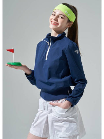 Half zip-up sports blouse PlusBL - BLUDOT - BALAAN 1