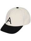 Canvas Ball Cap Black Cream - ASTLAY - BALAAN 1