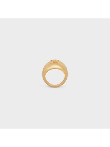 Triomphe Ring in Brass with Gold Finish - CELINE - BALAAN 1