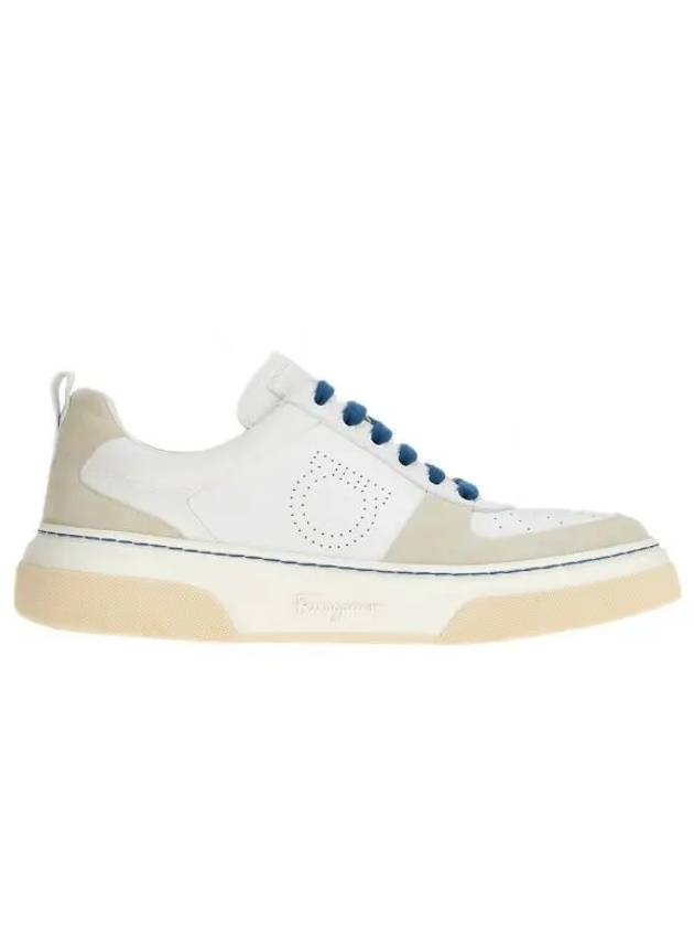 Logo Lace-Up Low Top Sneakers White - SALVATORE FERRAGAMO - BALAAN 2