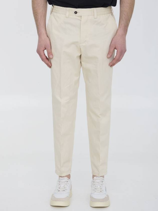 Cotton and linen trousers - PT TORINO - BALAAN 1