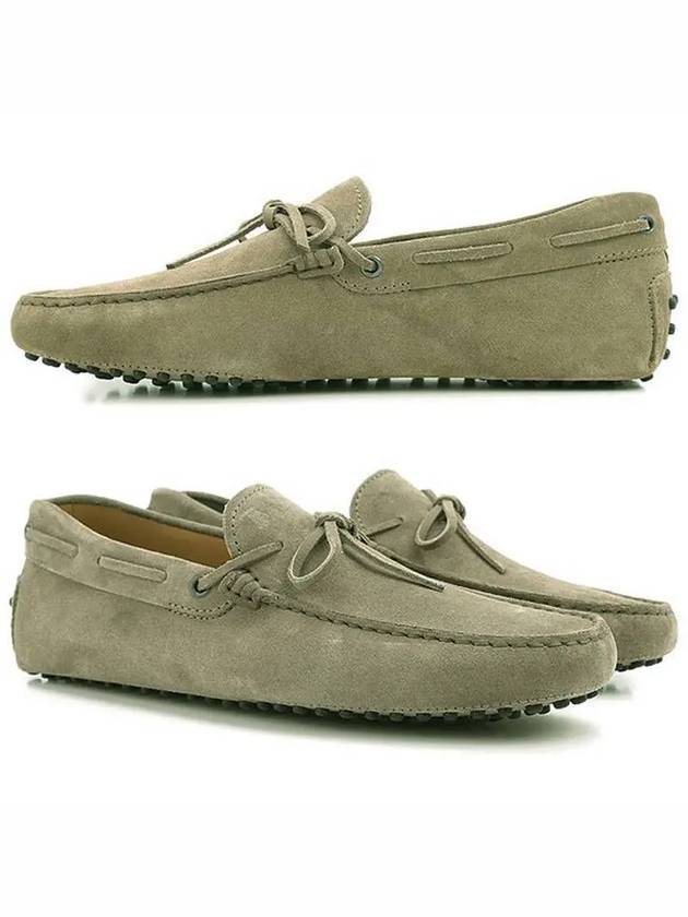 Men's Gommino Suede Driving Shoes Beige - TOD'S - BALAAN 2