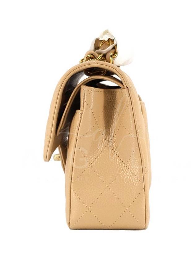 Classic Small Flap Bag Beige Gold Class Classbe Gold A01113 - CHANEL - BALAAN 2