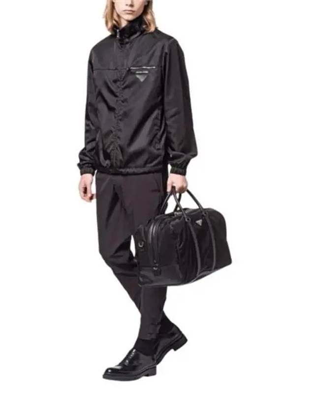 Re Nylon Saffiano Leather Duffel Bag Black - PRADA - BALAAN 6