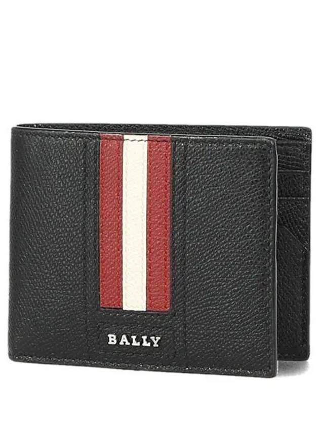 Men's Tevye Leather Half Wallet Black - BALLY - BALAAN 2