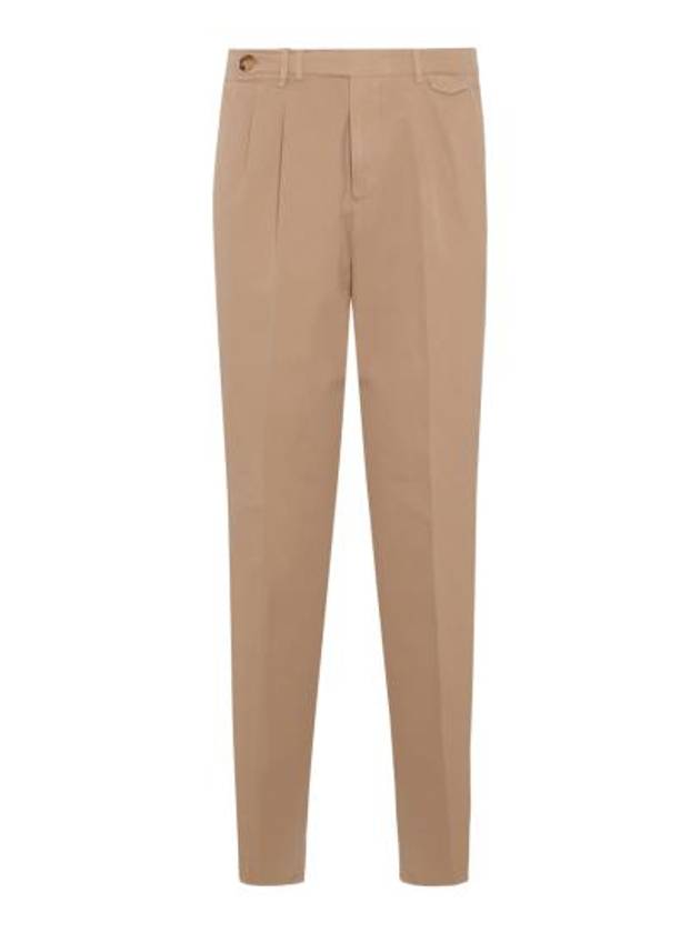 Pleated Detail Chino Straight Pants Beige - BRUNELLO CUCINELLI - BALAAN 2