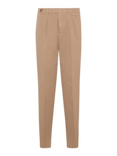 Pleated Detail Chino Straight Pants Beige - BRUNELLO CUCINELLI - BALAAN 2