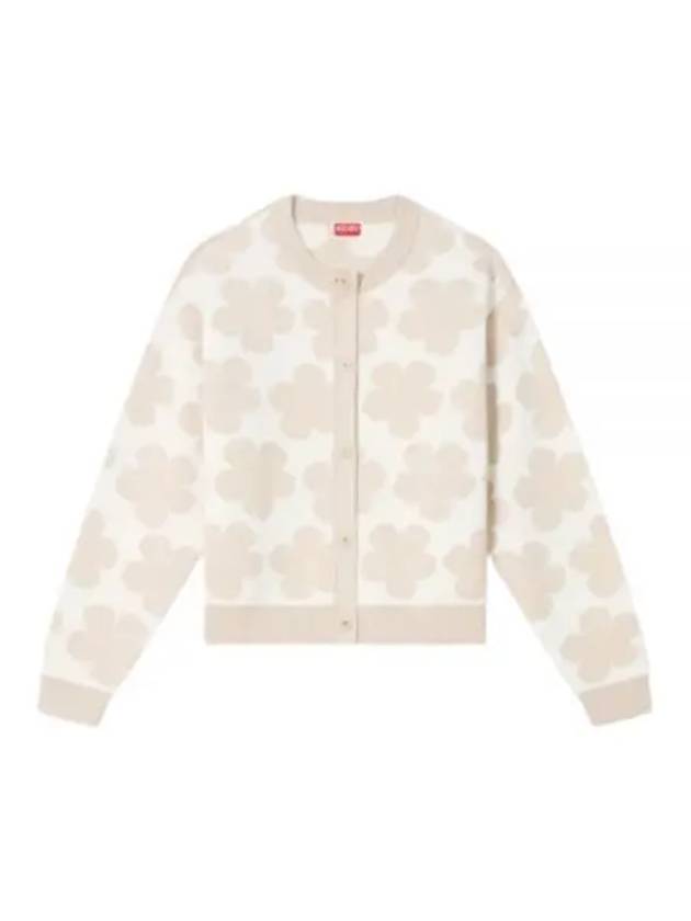 Hana Dot Embroidered Cardigan Off White - KENZO - BALAAN 2