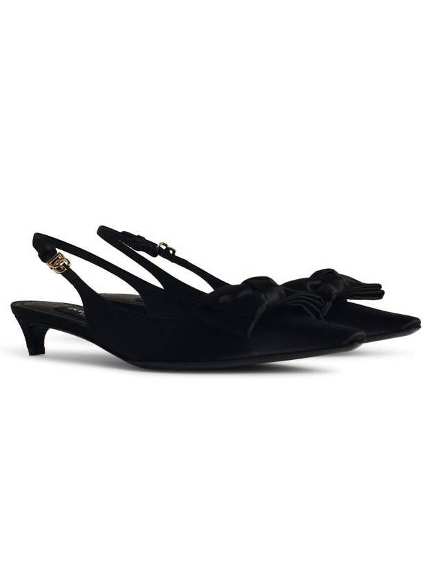 Dolce & Gabbana Black Silk Blend Slingbacks - DOLCE&GABBANA - BALAAN 2