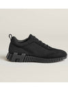 Bouncing Sneakers Mesh Suede Goatskin Noir - HERMES - BALAAN 3