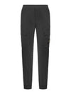 Stretch Cotton Tela Paracadute Cargo Straight Pants Dark Grey - STONE ISLAND - BALAAN 1