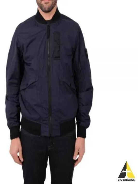 Skin Touch Nylon TC Primaloft Bomber Jacket Blue - STONE ISLAND - BALAAN 2