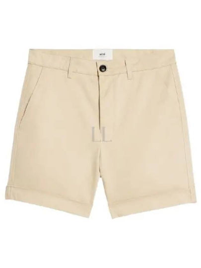 Men's Chino Shorts Vanilla - AMI - BALAAN 2