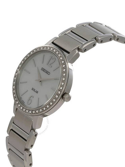 Seiko Solar Mother of Pearl Dial Ladies Watch SUP467 - SEIKO - BALAAN 2