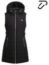 quilted long padded vest IPL3WWV618 BK - IJP DESIGN - BALAAN 1