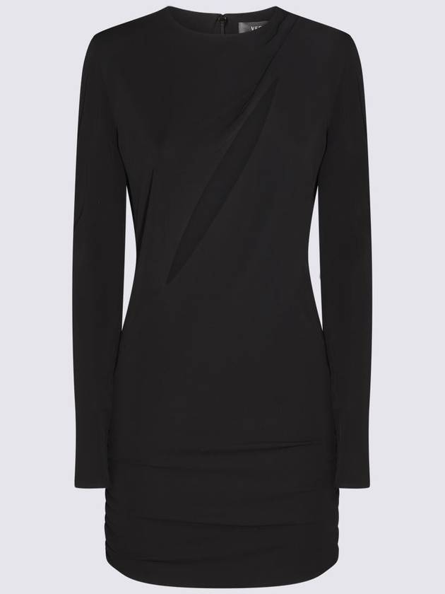 Women's Slash Midi Dress Black - VERSACE - BALAAN 2