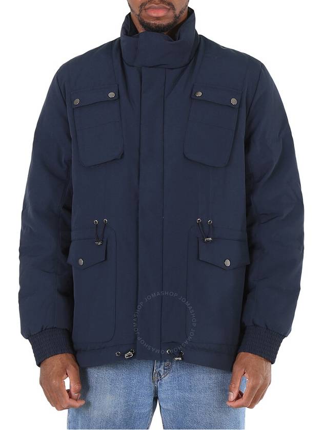 GEYM Men's Blue Down Pockets Jacket, Size Large - GEYM - BALAAN 1