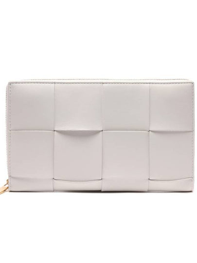 Intrecciato Zipper Around Long Wallet White - BOTTEGA VENETA - BALAAN 2