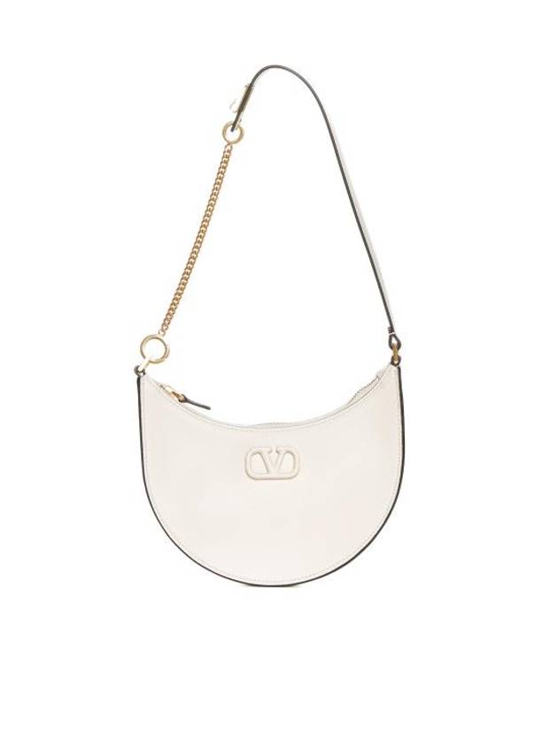 V Logo Signature Small Shoulder Bag Light Ivory - VALENTINO - BALAAN 1