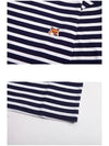 Fox Head Patch Regular Marin Long Sleeve T Shirt Navy Stripes - MAISON KITSUNE - BALAAN 9