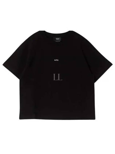 Boxy Micro Logo Short Sleeve T-Shirt Black - A.P.C. - BALAAN 2