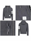 Engineered 4 Bar Diagonal Zip Up Hoodie Navy - THOM BROWNE - BALAAN 7