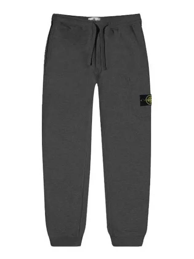 Waffen Patch Cotton Fleece Track Pants Dark Grey - STONE ISLAND - BALAAN 2