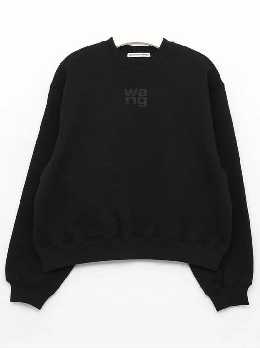 Logo Print Sweatshirt Black - ALEXANDER WANG - BALAAN 2